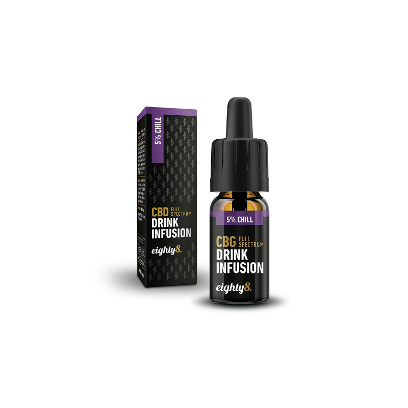 Eighty8 Sleep Drops, 5% CBD & CBG, 10ml, 500mg