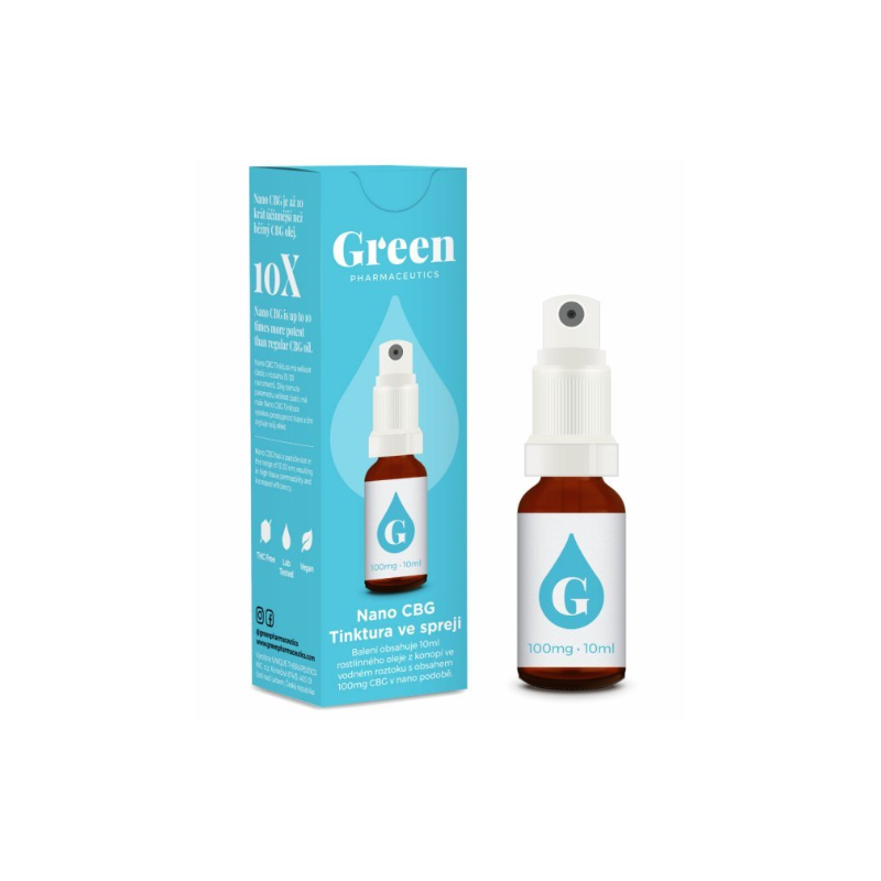 Spray Nano CBG Green 100 mg en 10 ml